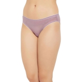 Clovia Purple Lace Solid Womens Thongs ( Pack of 1 ) - None