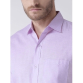 KLOSET By RIAG 100% Cotton Regular Fit Self Design Half Sleeves Men's Casual Shirt - Purple ( Pack of 1 ) - None