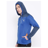 YUUKI Blue Polyester Fleece Jacket - L