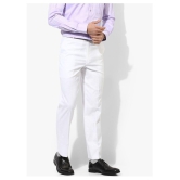 Hangup White Regular -Fit Trousers - None