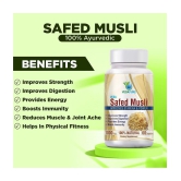 VEDAPURE Organic Safed Musli Capsule Helps in Bones & Joints Boosts Energy, Immunity & Stamina 1000mg 60 Capsules (Pack of 1)