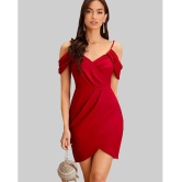 Addyvero - Red Cotton Blend Womens Bodycon Dress ( Pack of 1 ) - None