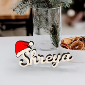 Personalised Christmas Wooden Name Fridge Magnets-3 @ 1199