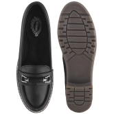 Shoetopia Black Womens Loafers - None