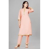 Smien - Pink Straight Rayon Womens Stitched Salwar Suit ( Pack of 1 ) - None