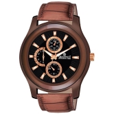 Swisstyle Brown Leather Analog Mens Watch