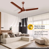 Atomberg Ameza 1200 mm BLDC Motor with Remote 3 Blade Ceiling Fan ( Brown, Pack of 1)