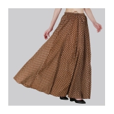 Sttoffa Brown Cotton Womens Flared Skirt ( Pack of 1 ) - None