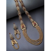 Sukkhi Gold Alloy Necklace Set ( Pack of 1 ) - Gold