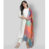 Janasya - Off White Straight Silk Womens Stitched Salwar Suit ( Pack of 1 ) - M