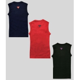 HAP Boys Multicolor Cotton Vest / Tank Top / Pack Of 3 - None