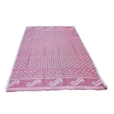 Mandhania Solapur Chaddar Single Blanket Cotton,Rayon?& Viscose Pack of 1 - Pink