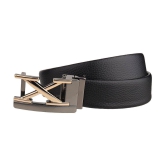 Zacharias - Black Leather Men's Casual Belt ( Pack of 1 ) - None