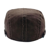 Zacharias Unisex Kids Cotton Beret Golf Cap jk-13 (Brown_1-4 Years) (Pack of 1) - None