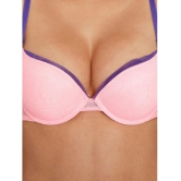 ILRASO - Pink Elastane Lightly Padded Women's Push Up Bra ( Pack of 1 ) - None