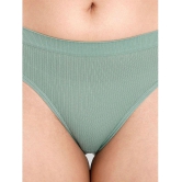 ILRASO - Green Poly Cotton Solid Women's Hipster ( Pack of 1 ) - None