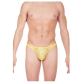 La Intimo Yellow Thong Single - L