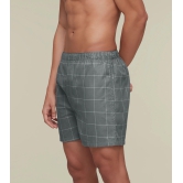 Checkmate Combed Cotton Boxers Frosty Grey S