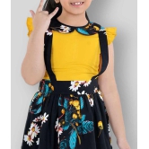 Naughty Ninos - Yellow & Black Polyester Girls A-line Dress ( Pack of 1 ) - None