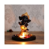 eCraftIndia Showpiece Wood Ganesha Idol 15 x 15 cms Pack of 1