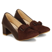 Ishransh - Brown Women's Pumps Heels - None