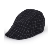 Zacharias Black Cotton Mens Cap ( Pack of 1 ) - Black