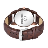 Septem Multicolor Leather Analog Mens Watch