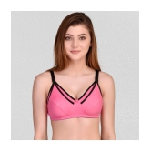 Zourt - Pink Cotton Non Padded Women's Everyday Bra ( Pack of 1 ) - None