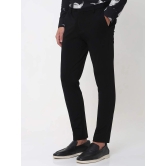 Black Ankle Length Stretch Chinos Trouser