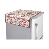 PrettyKrafts Single PVC Magenta Fridge Top Cover - Magenta