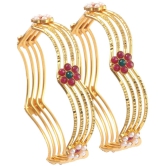 Jewar Mandi - Gold Kada Set ( Pack of 1 ) - None