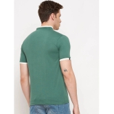 Lycos Cotton Blend Regular Fit Solid Half Sleeves Mens T-Shirt - Green ( Pack of 1 ) - None