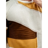 Sheernet FlatKnit Cotton Mustard T-Shirt-M / Mustard