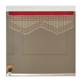 Smart Traders Single Door Beaded String Curtain - Red