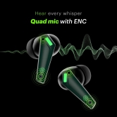 Buds Combat Z In-Ear Truly Wireless Gaming Earbuds with 35ms Low Latency, 50H of Playtime, Instacharge (10 min = 120 min), 10mm Driver,BT v5.3 Camo Green