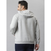 Printed Hooded Sweatshirt Grey 4XL