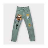 ICONIC ME- Girls New Trendy Teddy Printed Jeans - None