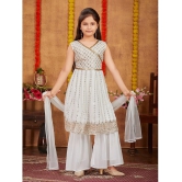 Aarika Off White Georgette Girls Kurta and Sharara Set ( Pack of 1 ) - None