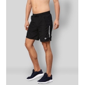 RANBOLT Black Polyester Lycra Running Shorts - None