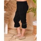 Kids Cave - Black Cotton Girls Capris ( Pack of 1 ) - None