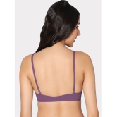 IN CARE LINGERIE - Wine Rayon Lightly Padded Women's T-Shirt Bra ( Pack of 1 ) - None