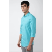 Men Blue Athletic Fit Formal Full Sleeves Formal Shirt