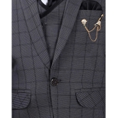 DKGF Fashion - Black Polyester Boys Suit ( ) - None