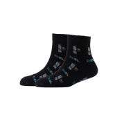 Men Pack Of 2 Patterned Cotton Ankle Length Socks