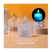 Green Tales - Off White LED Tea Light Candle 5 cm ( Pack of 3 )