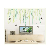 Asmi Collection Beautiful creepers and Birds Nature Sticker ( 140 x 150 cms )