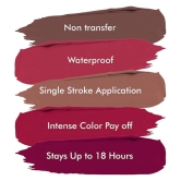 Colors Queen Plum Matte Non Transfer Water Proof Liquid Matte Lipstick 7ml, Pink Tease (Shade - 25)