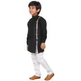 DKGF Ethnic Wear Kurta Pyjama Set for Kids and boys Boys (DE711-73BLACK2) - None