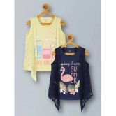 PLUM TREE Yellow 100% Cotton Girls Top ( Pack of 2 ) - None