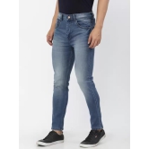 Men Slim Mid Rise Blue Jeans